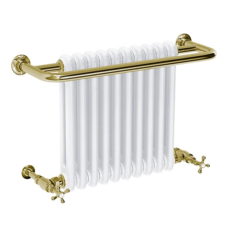 Bromley Vintage Gold Traditional Wall Hung Towel Rail Radiator (742 x 492mm) 3 Bromley Vintage Gold Traditional Wall Hung Towel Rail Radiator (742 x 492mm)