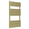 Venice Pannello Heated Towel Rail - Brushed Brass (840 x 500mm)