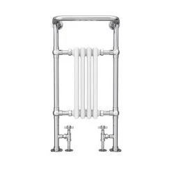 Traditional Mayfair Heated Towel Rail with Pair of Angled Crosshead Radiator Valves -Cheap Bathroom Heating Store X504 KES nw d3 460