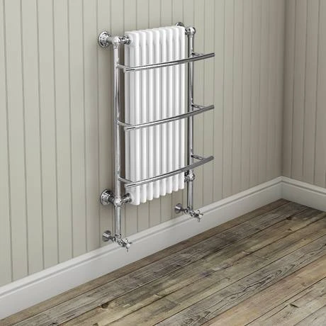 Yale Traditional Wall Hung Towel Rail Radiator (inc. Valves + Electric Heating Kit) 4 Yale Traditional Wall Hung Towel Rail Radiator (inc. Valves + Electric Heating Kit) - Image 2